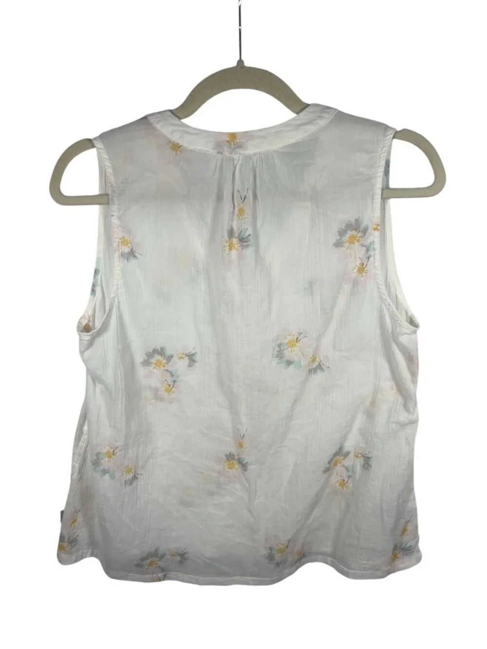Eddie Bauer Top Womens Medium V Neck Tank Tee Lightweight Sleeveless Breathable - Picture 2 of 5